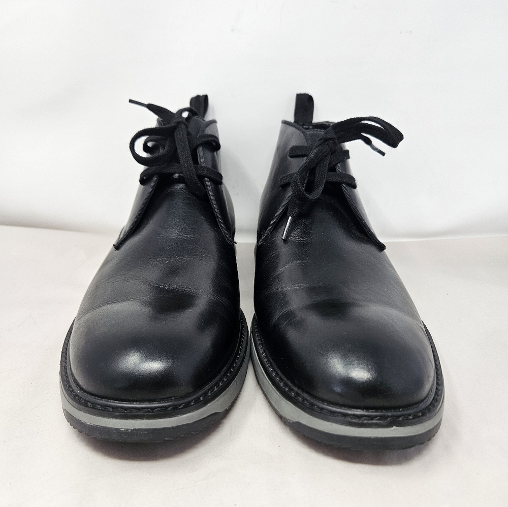 Vince Camuto Stuwert Men Chukka Boots sz 12M Black Leather Upper Casual Comfort - Picture 2 of 13